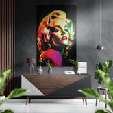 Marilyn Monroe Brushed Aluminum Dibond Wall Art.